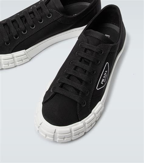 prada sock sneakers black|Prada wheel low top sneakers.